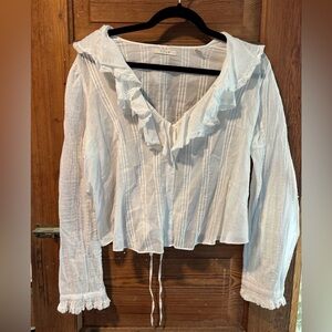 White delicate Doen blouse size M. Worn once